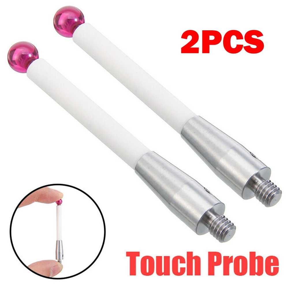 2Pcs Contact Probe For Renishaw A-5000-3709 CMM Probe Stylus 50mm Ceramic Stem - 6mm Ball 50mm CMM T