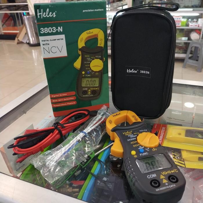 Tang Ampere Digital Ncv Heles 3803 Digital Clamp Meter