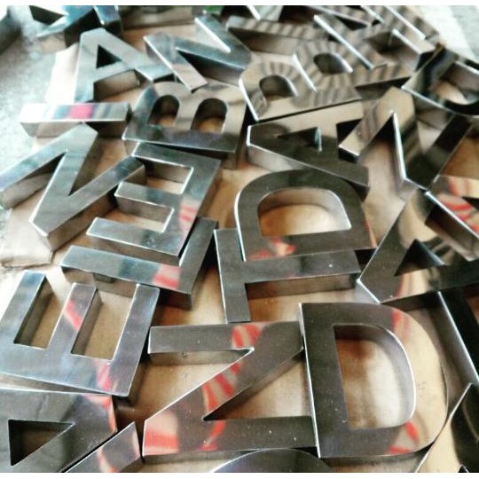 Terlaris Huruf Timbul Stainless Tinggi 30Cm