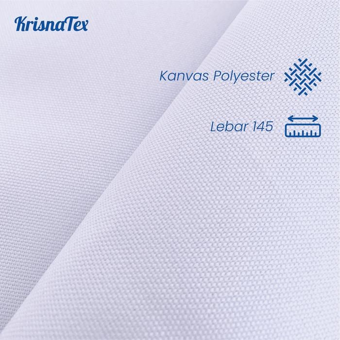 Kain Kanvas Polyester Std Meteran - Bahan Print Sublim Meter