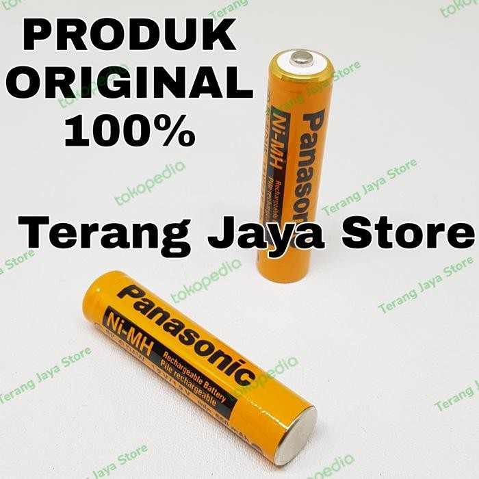 BATERAI CAS PANASONIC AAA 650MAH BATTERY CHARGE AAA NI-MH BK-4LDAW ORI