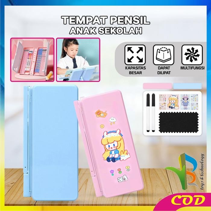 

[COD] RB A73 TEMPAT PENSIL 2IN1 MULTIFUNGSI DENGAN TATAKAN BUKU DAN PAPAN