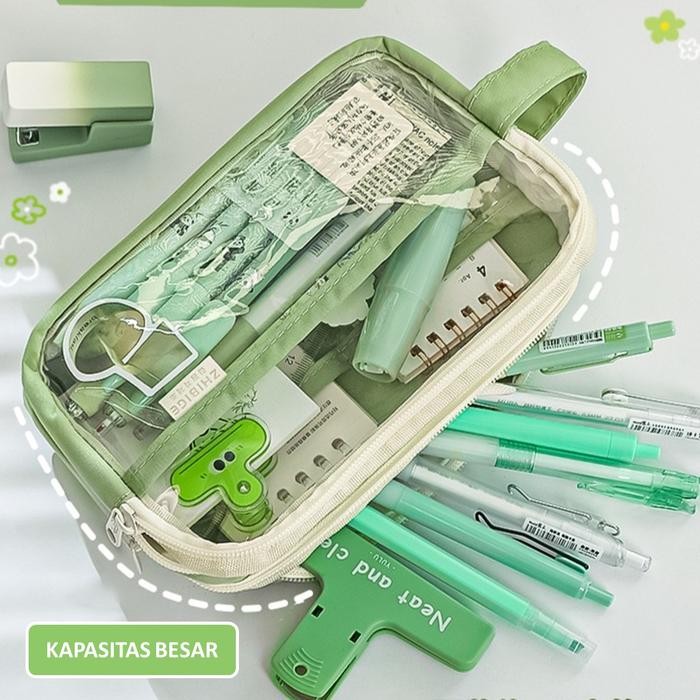 

TEMPAT PENSIL KOREA MULTI SEKAT UKURAN JUMBO