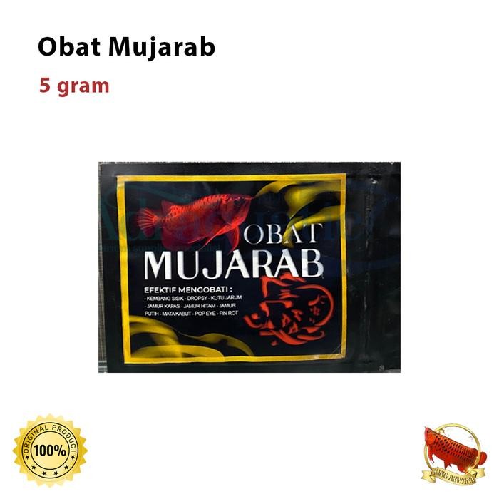 OBAT MUJARAB ARWANA 5 GRAM IKAN KEMBANG SISIK DROPSY KUTU JARUM JAMUR MATA KABUT