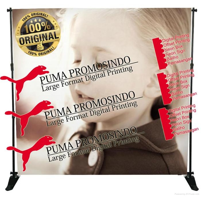 

Backwall /Jumbo Banner Stand Uk 2.4M X 2.4M Terlaris