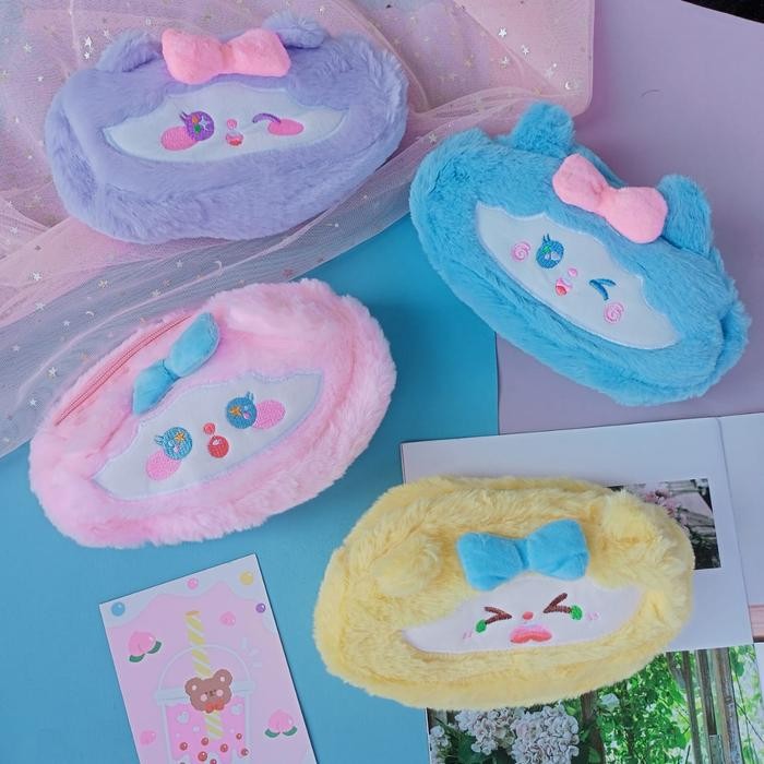 

TEMPAT PENSIL RESLETING KARAKTER SANRIO BULU / TEMPAT PENSIL BULU PREMIUM / KOTAK PENSIL BULU HALUS