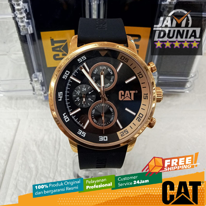 JAM TANGAN PRIA CATERPILLAR CHRONO ORIGINAL JAM CAT AK.199.21.129 JAM CAT JAM CAT AK 199 21 129 CAT 