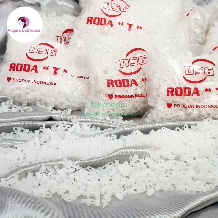 PREMIUM Roda T Gorden Bungkus Grosir untuk Rel Alkan Alumunium Kotak / Oval