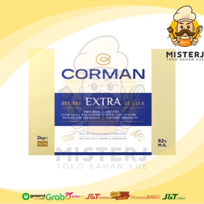 

Corman Extra Butter Sheet Fat 82% Kemasan Repack & 2 Kg