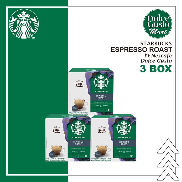 

Starbucks Capsule By Nescafe Dolce Gusto Espresso Roast 3 Box X 12Caps