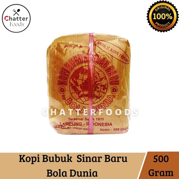 

Kopi Lampung Bubuk Sinar Baru Bola Dunia Enak 500 Gr & 250 Gr