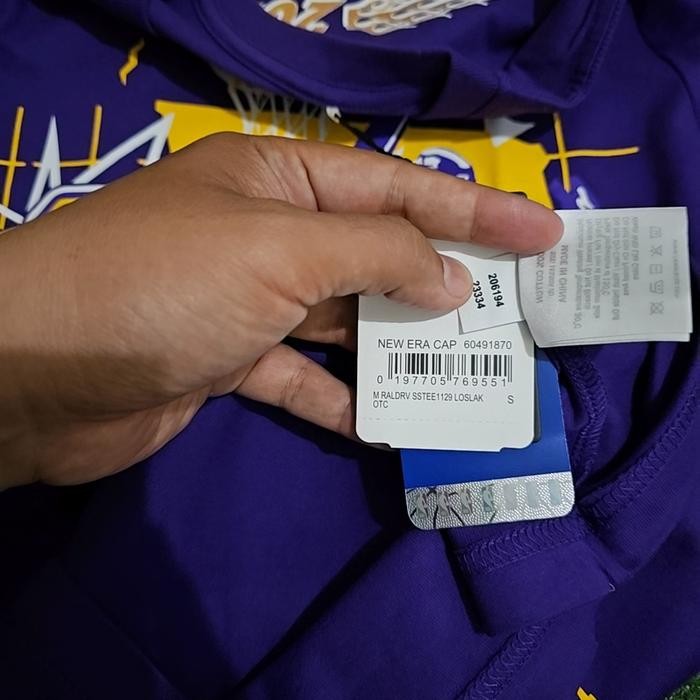 New EraOriginalLa Lakers Tee Purple Bnwt Terbaru