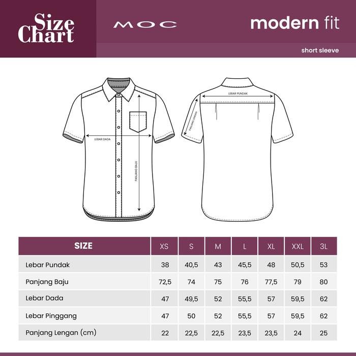 Promo Moc Kemeja Batik Pria Lengan Pendek Modern Fit Sharpaka-Brow Best Quality