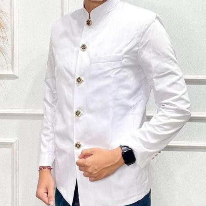 New Baju Safari Lengan Panjang Pakaian Adat Bali Pria Termurah