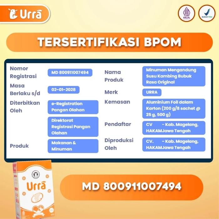 

BARANG TERLARIS URRA Susu Kambing Saneen - Membantu Menjaga Nutrisi Anak - 4 Box ( FREE DAYMILK