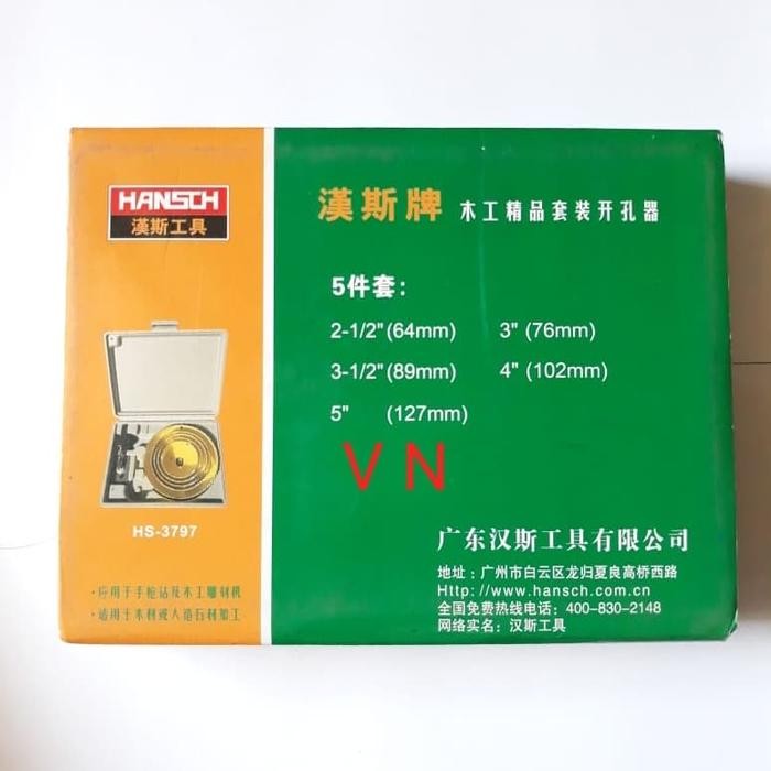 Hole Saw Set Ukuran Besar/Hole Saw Kayu/Triplek