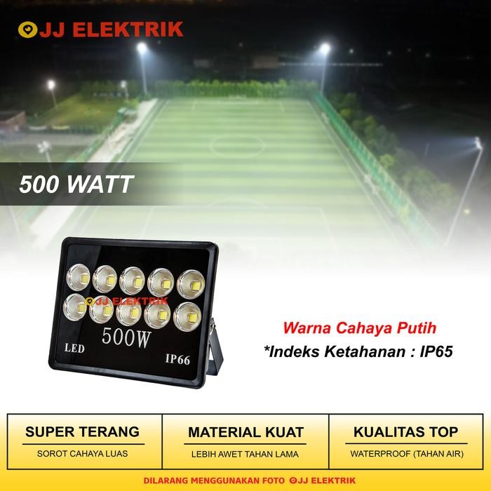 PREMIUM Lampu Sorot LED 500W 500 Watt Taman / Outdoor / Tembak / Lapangan