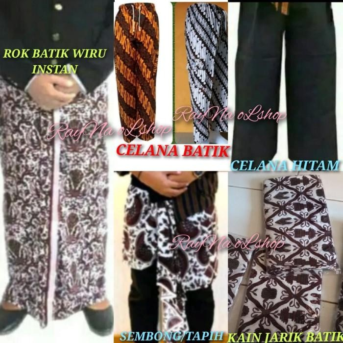 Promo Rok Batik Wiru Instan Bawahan Baju Kemeja Jawa Pria/Wanita Bawahan Baju Surjan Lurik / Kebaya