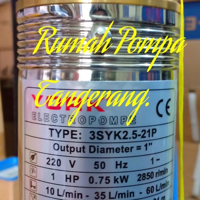 POMPA SUBMERSIBLE YORK ITALY 1HP 3IN.