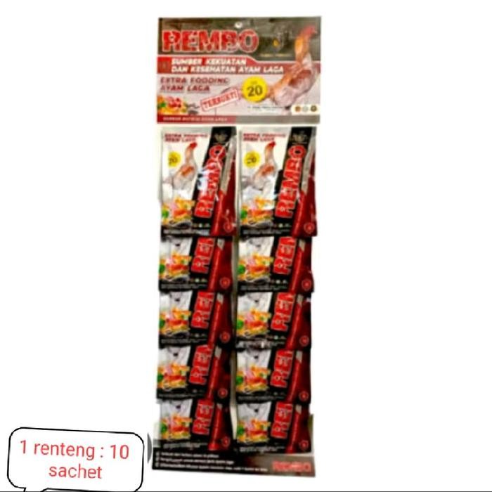REMBO ( 1 RENCENG 10 SACHET) JAMU AYAM RUBBY PAKHOY
