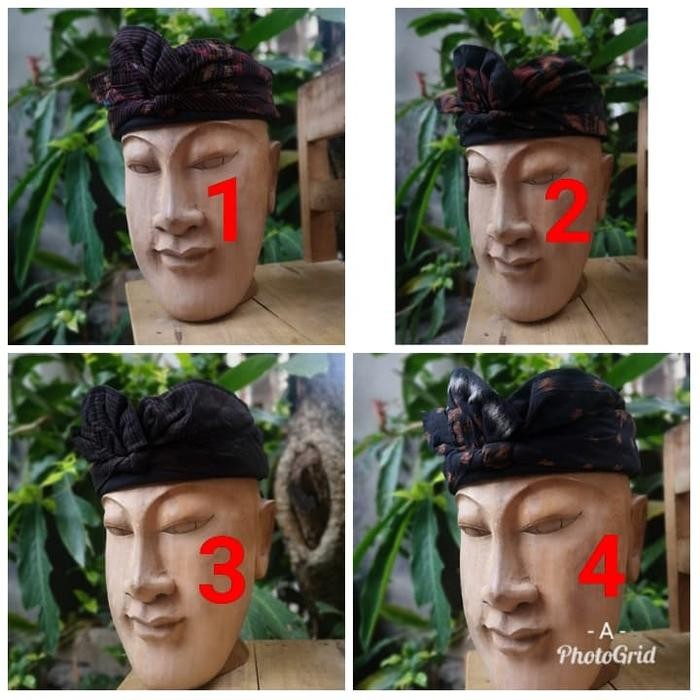 Ready Pakaian Adat Bali Topi Udeng Ikat Kepala Pria Khas Bali Termurah