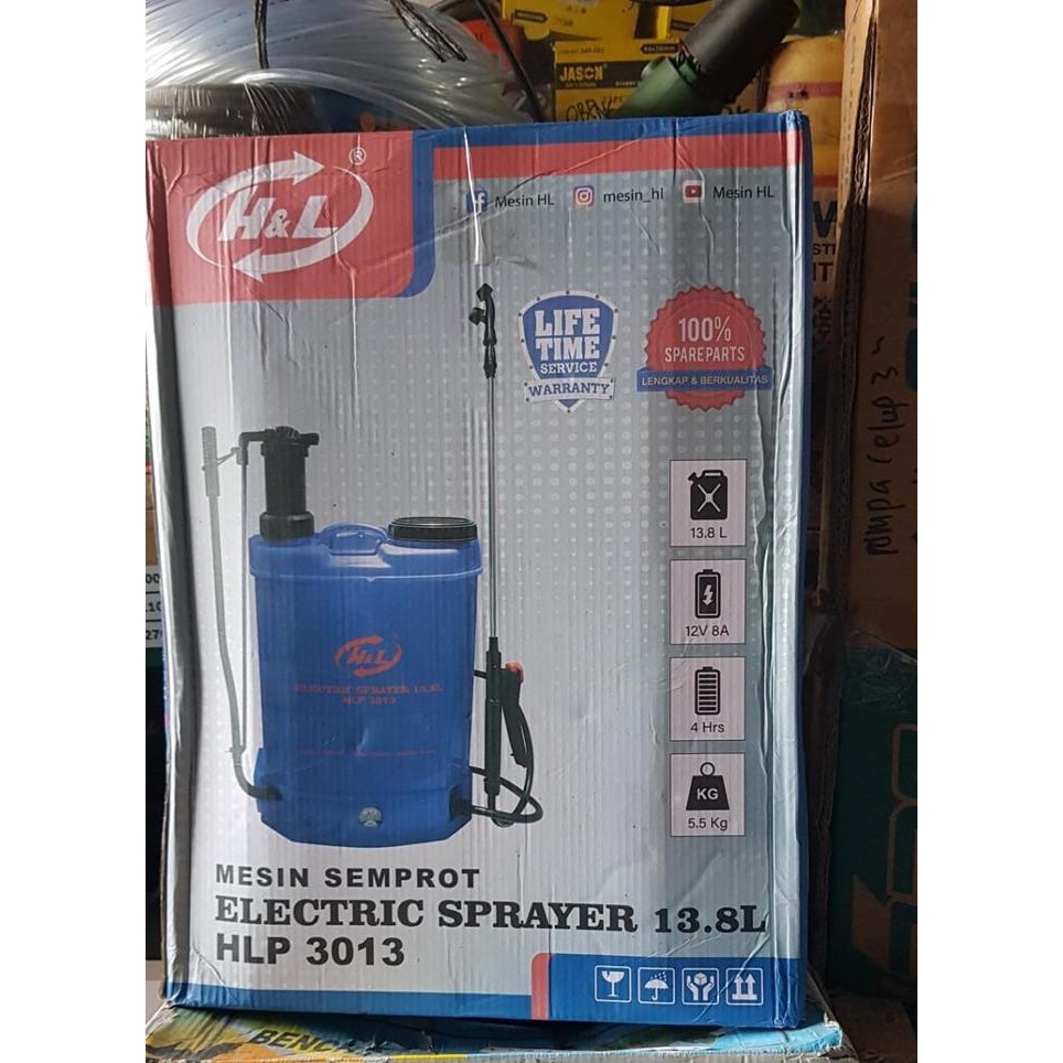 Sprayer Elektrik 13,8 L/Alat Semprot Desinfektan/Semprot Hama