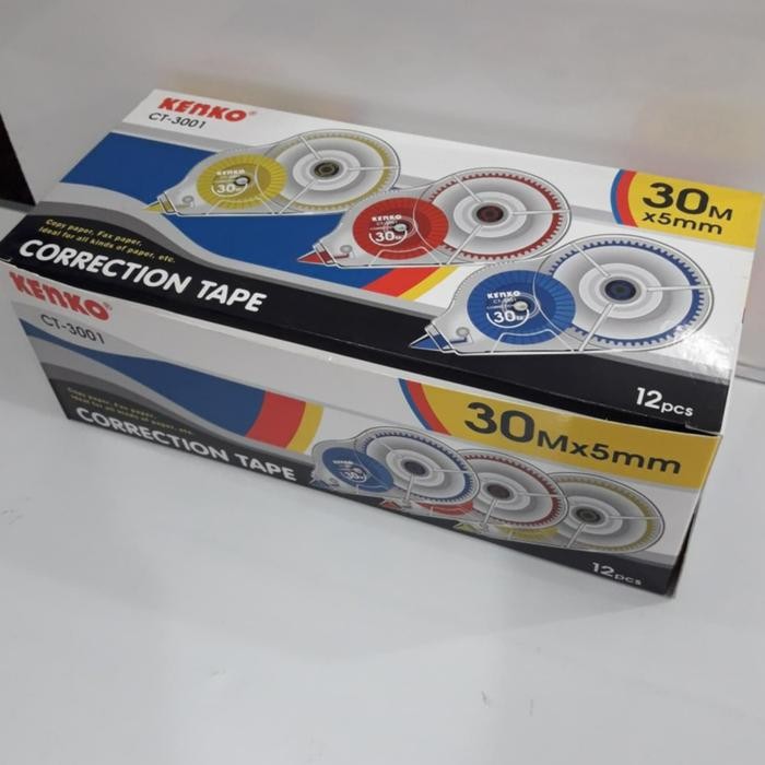 

kenko correction tape ct-3001 (30m x 5mm) / lusin kode 1263