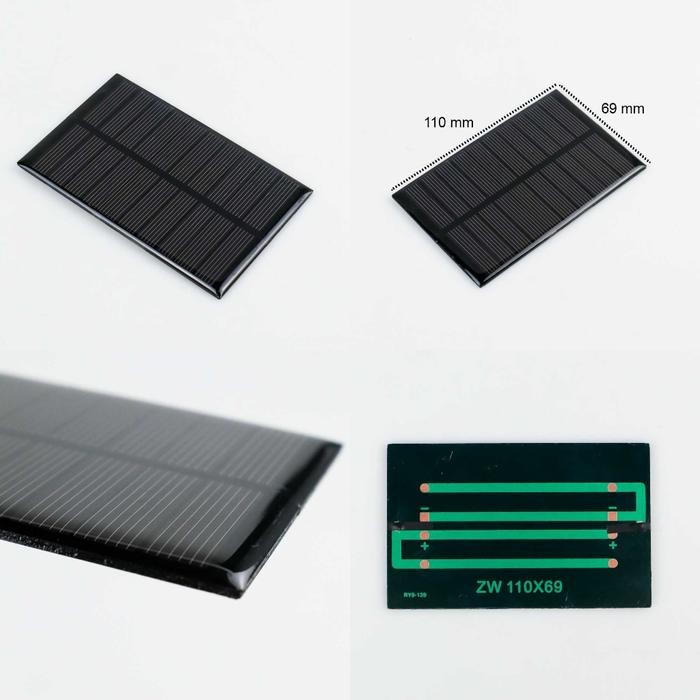 Solar Panel 1Wp 6V plus kabel 3m Panel Surya Mini Solar Cell 1 WP 1W best seller