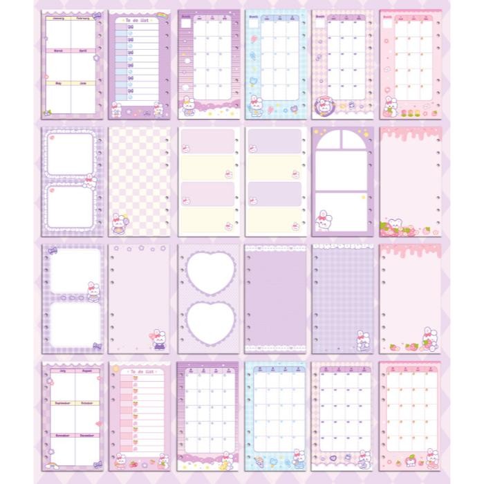 

ZUMOO PRINCESS ART BINDER SET PVC A6 FULL COLOR PAPER PLANNER / BINDER SET PVC A6 DENGAN LOOSE LEAF