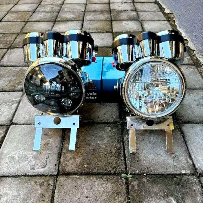 Daymaker Ninja Ss Set Lampu Depan Daymaker 7 Inch Ninja Motorcycle