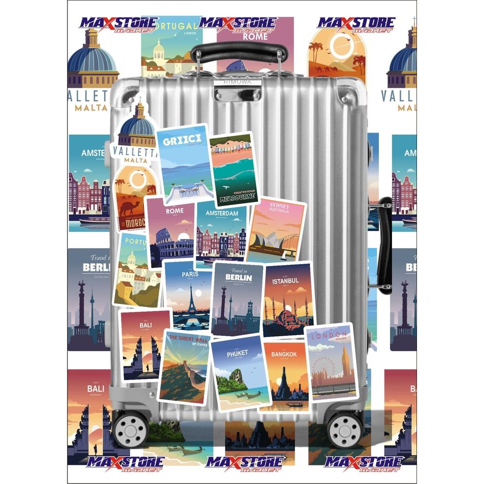 

EUROPE CITY STICKER / WORLD CITY STICKER / TRAVEL STICKER PACK / TRAVELING STICKER / HOLIDAY STICKER