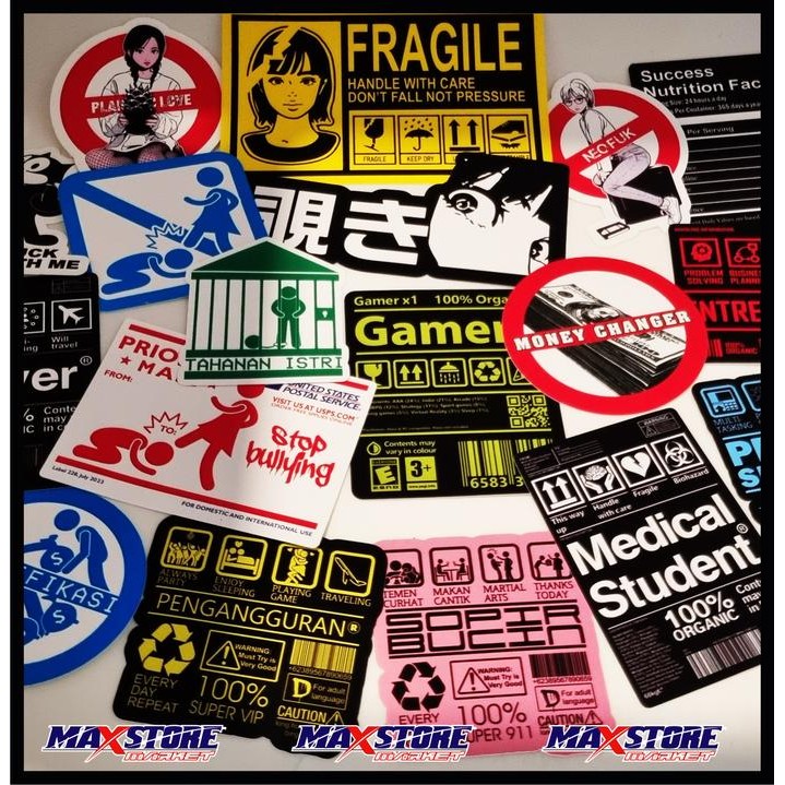 

STICKER KOPER SET / JAPAN STICKER / KALCER STICKER / URBAN STICKER / STICKER PACK / STICKER KOPER /