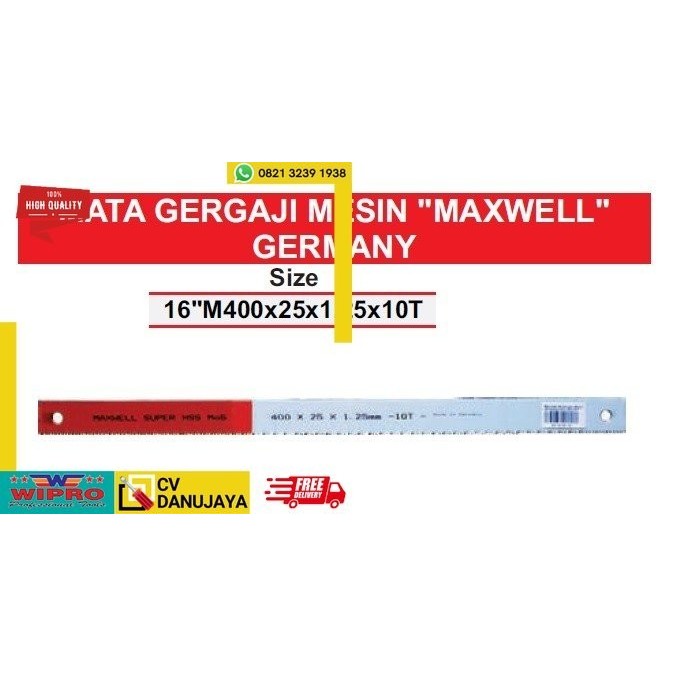 Mata Gergaji Mesin 16" M400X25X1.25X10T Maxwell Germany #Gratisongkir #Sale #Discount
