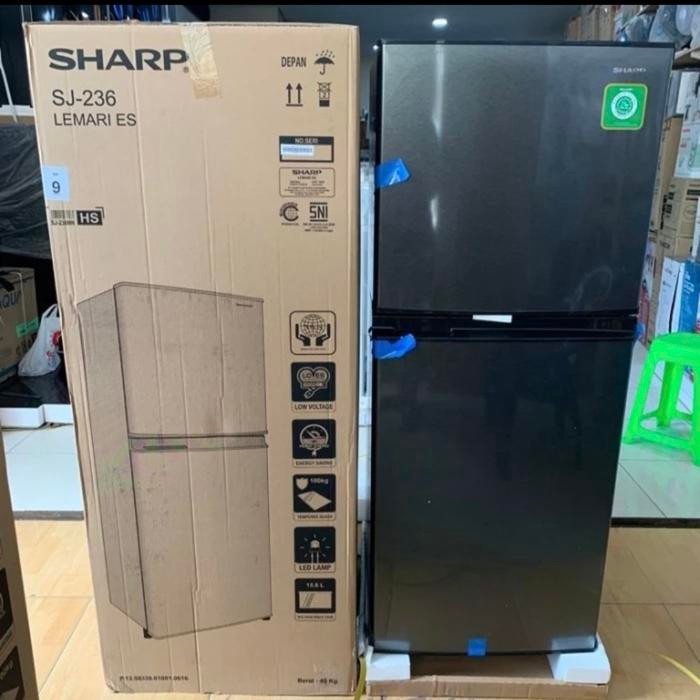 KULKAS SHARP 2 PINTU SJ 236MN HS/LEMARI ES SJ 236 HS NO FROST