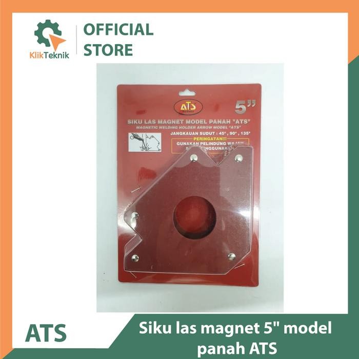 TERLARIS SIKU LAS MAGNET 5 INCHI ATS MODEL PANAH - MAGNET HOLDER WELDING SALE