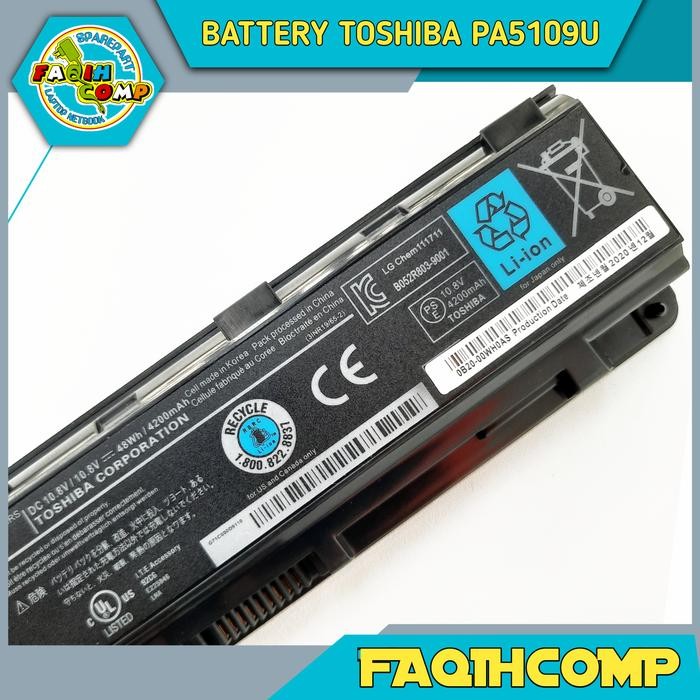 BATERAI TOSHIBA C40 C40-A C50 C50D C55 PA5109U PA5109U-1BRS BERKUALITAS