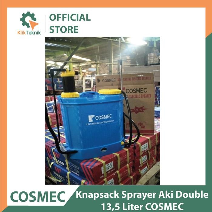 TERLARIS Knapsack sprayer aki Dobule manual 13,5 liter COSMEC alat semprot hama SALE