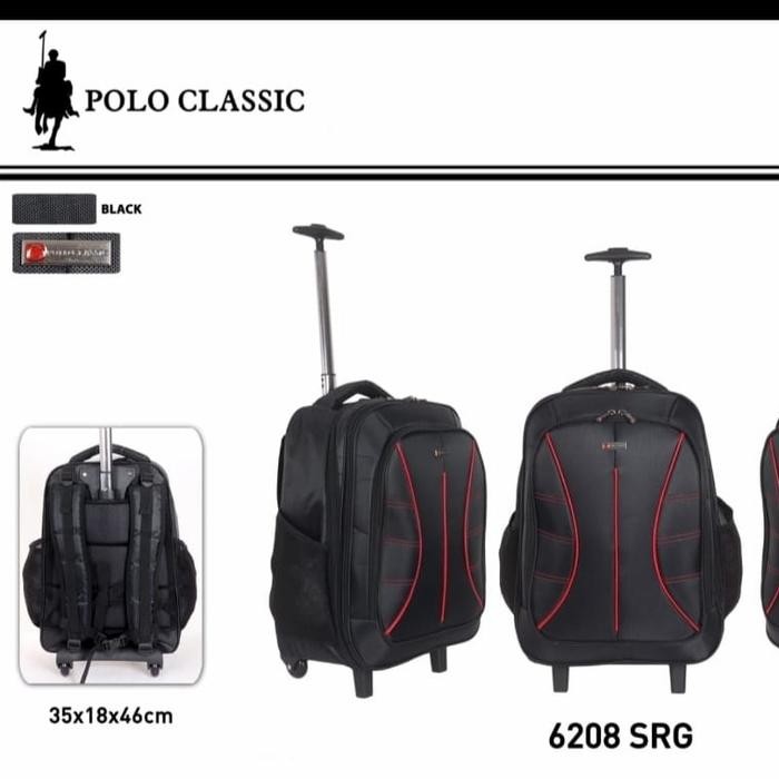 Koper Ransel Trolley Polo Classic Ada Roda Dan Tempat Laptop