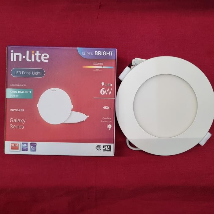INPS628R Lampu Downlite/Light Panel LED 6w Inbow Inlite