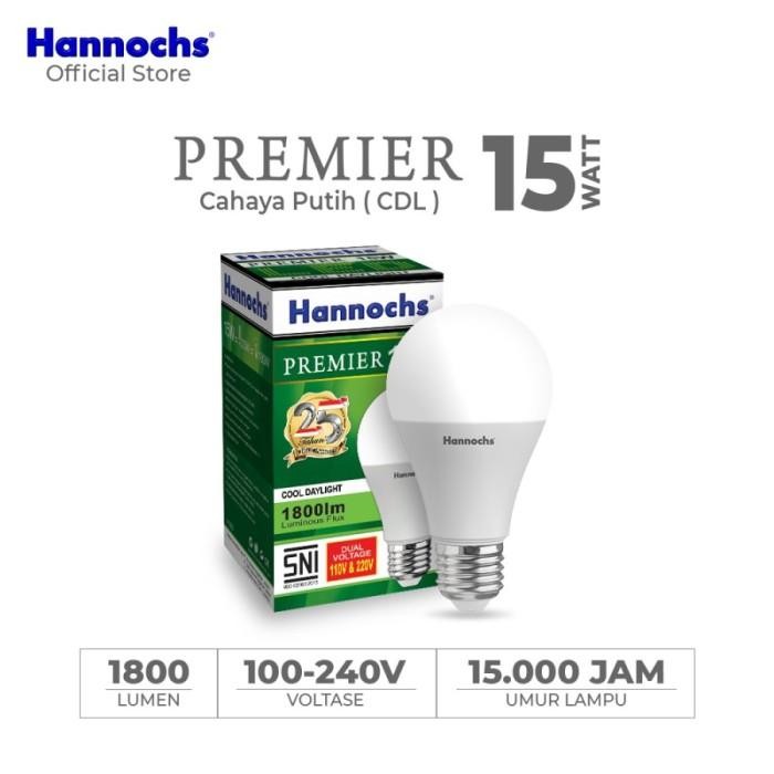 Bohlam LED HANNOCHS PREMIER 15 W Lampu LED Bulb HANNOCHS PREMIER 15W