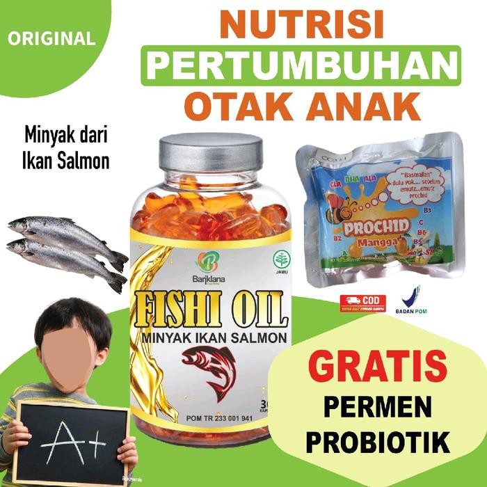 FISHI OIL Minyak Ikan Salmon Nutrisi Kecerdasaan Anak