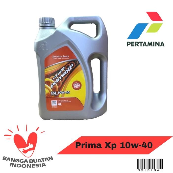 Oli Prima Xp 10W-40 4Liter/Oli Mesin Bensin/Oli Mesin Prima Xp