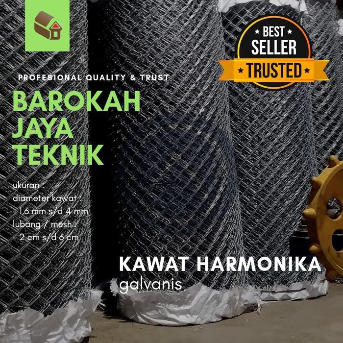 PREMIUM KAWAT PAGAR HARMONIKA GALVANIS JONGGOL