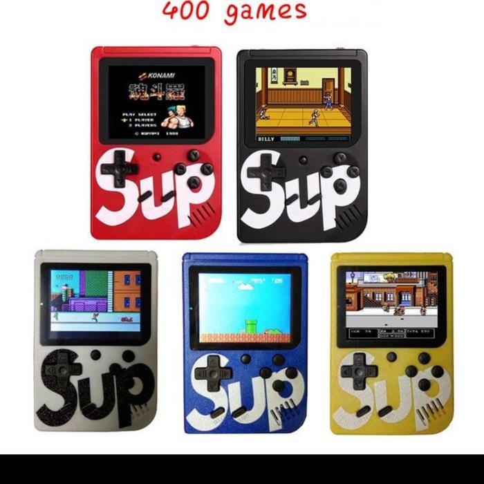 game boy 400 in 1 retro mini sup game box portable mainan anak