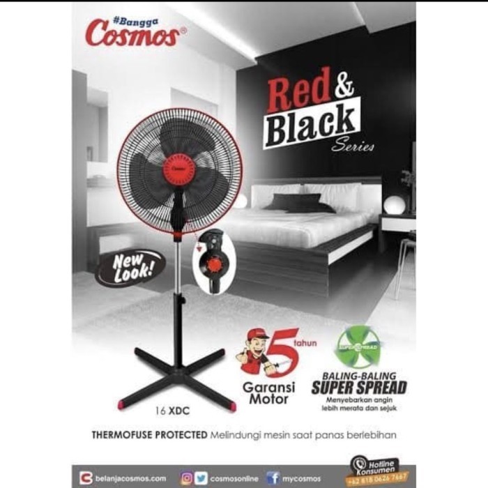 Cosmos Stand Fan 16Xdc Kipas Angin Berdiri 16 Xdc Kipas Angin Cosmos