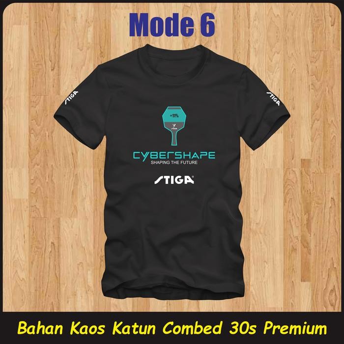 Promo Kaos Stiga Cybershape Lokal Tenis Meja Pingpong Sport Custom