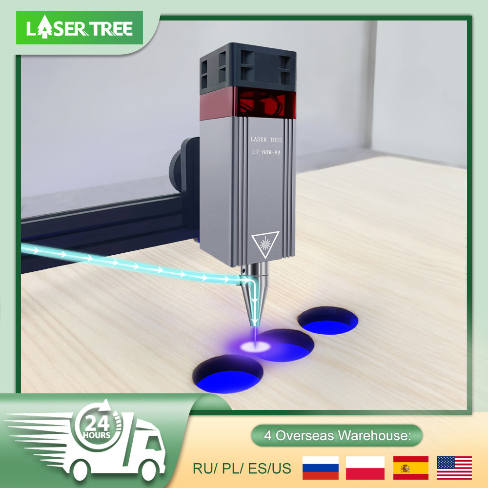 LASER TREE 20W 30W 40W 80W Laser Module 450nm Laser Head Blue Laser