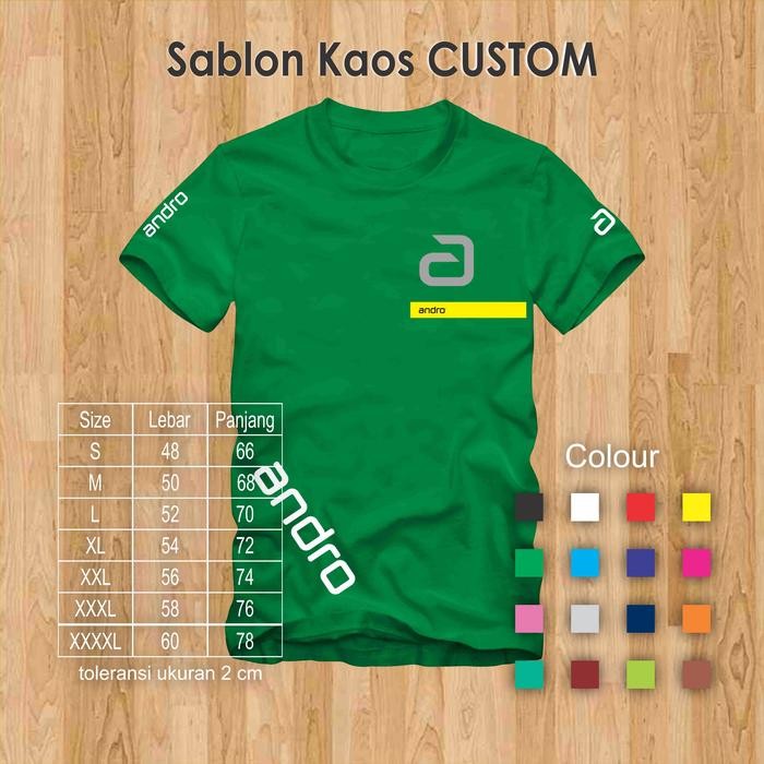 Produk Unggulan Kaos Lokal Andro Side Pingpong Tenis Meja
