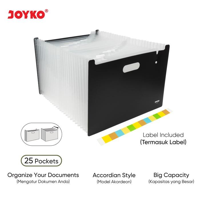 

[Deli Atk] Joyko Expanding File A4 25 Pockets Organizer / Map Harmonika Joyko File Rack Ef-7A4