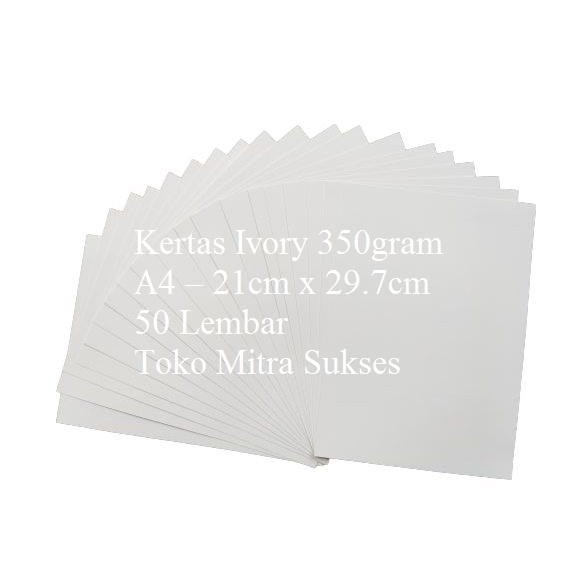 

[Deli Atk] Kertas Ivory 350Gram A4 Isi 50 Lembar